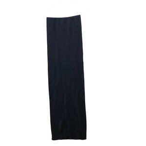 Banana Republic Extra Fine Merino Scarf Mens Navy Blue Waffle Knit Rectangle
